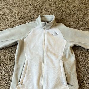 The northface.. white&lightgray..women size s